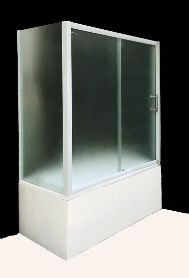 Глухое торцевое стекло на ванну KO&PO  F (70) W матовое 700х1400