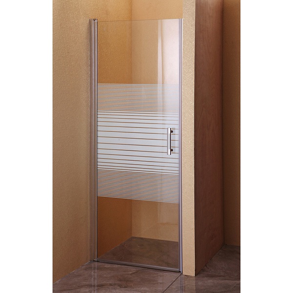 Душевая дверь Sansa SH-706 профиль BRUSHED стекло прозрачное -LINES 900х1850 см