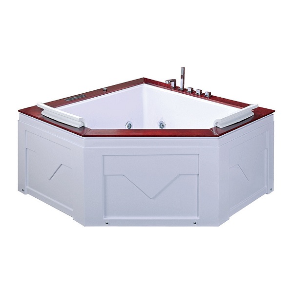 Гидромассажная ванна IRIS TLP-667 угловая 150 Х 150 Х 70 см с деревянной накладкой 