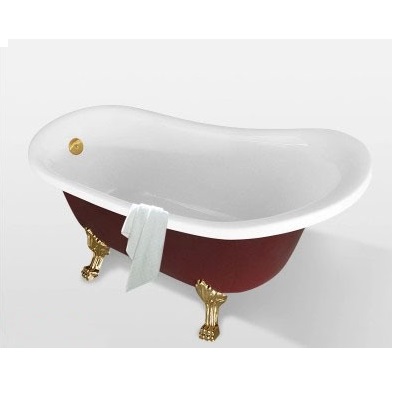 Отдельностоящая акриловая ванна ATLANTIS C-3015 RED (с переливом)